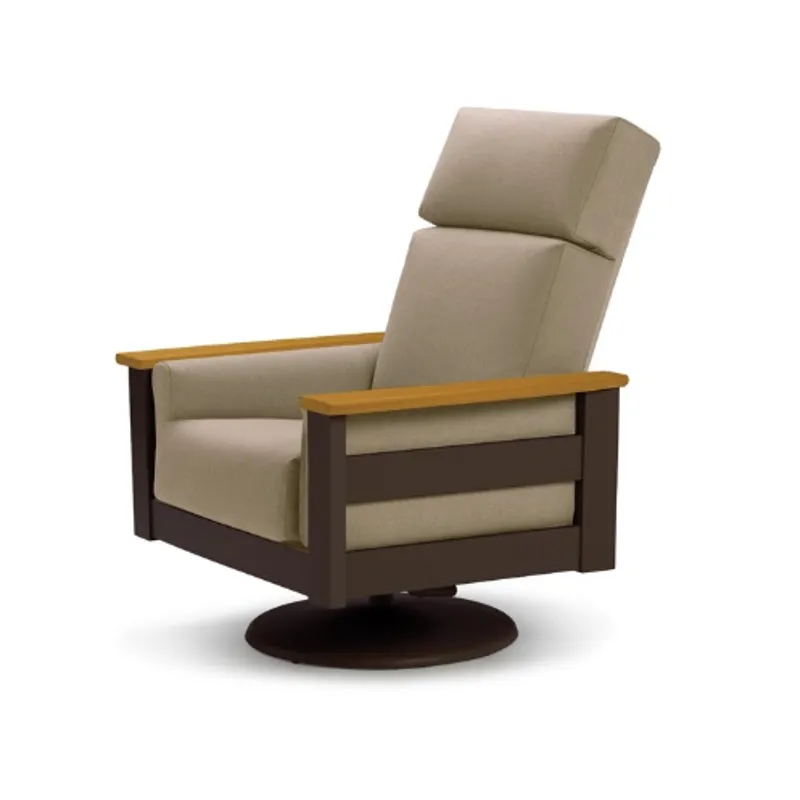 Premier Swivel Rocker With Rustic Arms