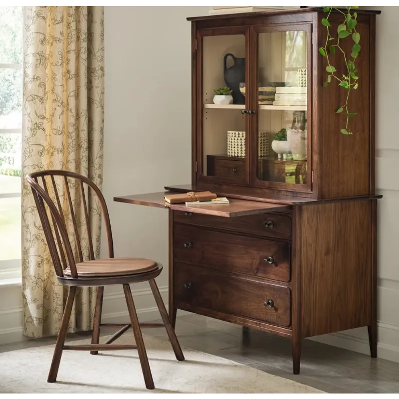 Hudson Valley Pull Out Desk with Hutch