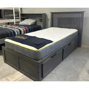 Solstice Storage Bed, TWIN Stonewash