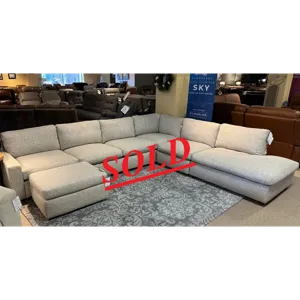 Flexsteel Sky Sectional w/ Ottoman 5-Piece