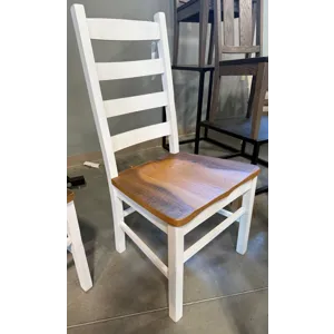 Pair of Two-Tone Amish Dining Chairs