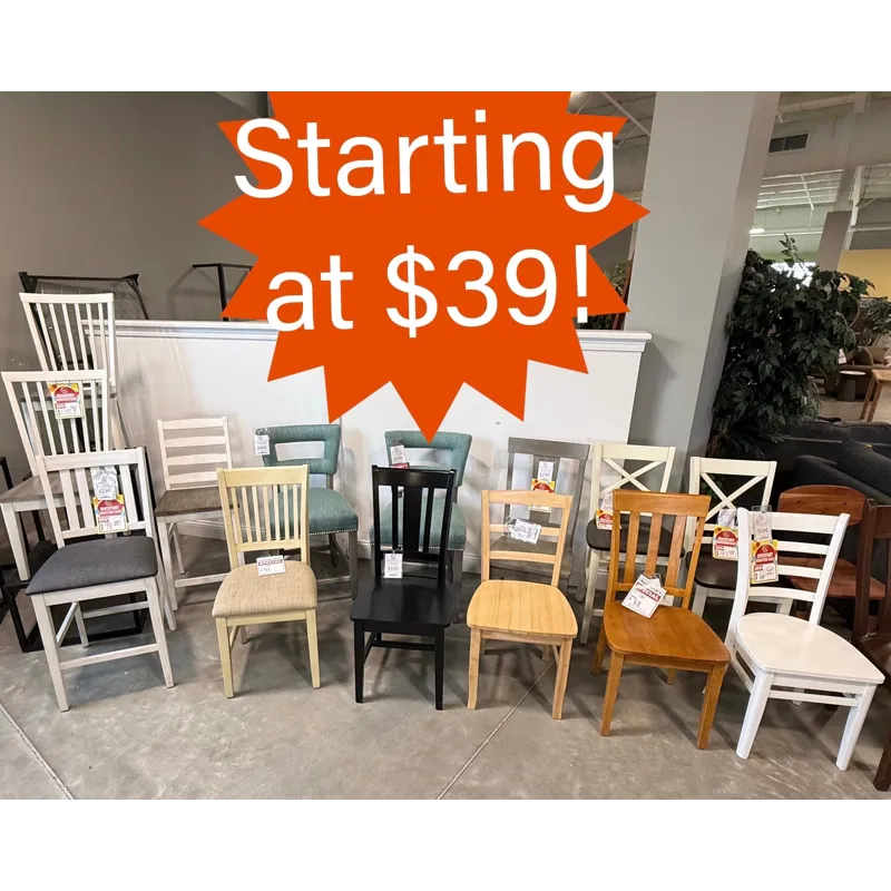 Misc Dining Chairs Starting at $39
