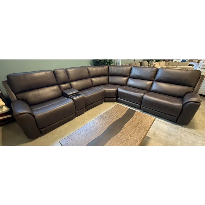 Easton 6-Piece Sectional w/ 3 Recliners and Lumbar