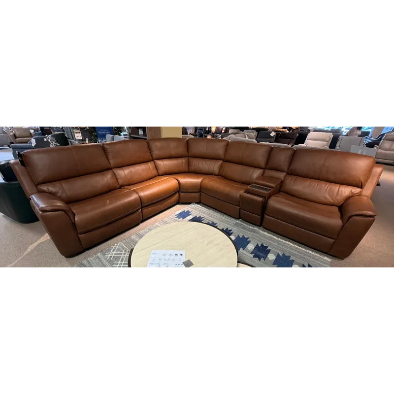 Henry Leather Reclining Sectional