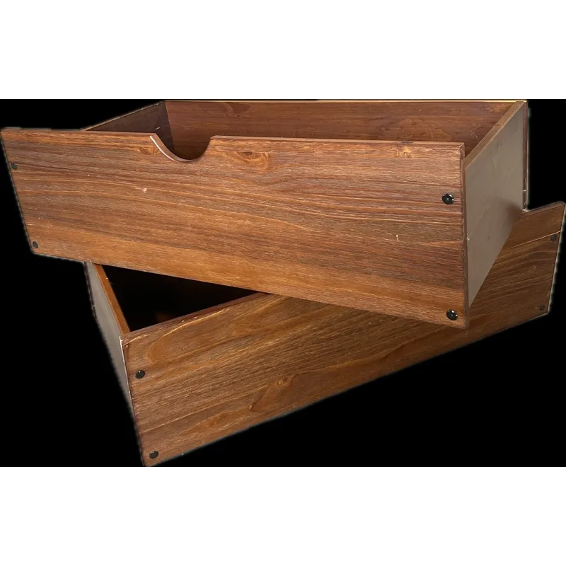 Under Bed Drawers Queen/King Chestnut Pine