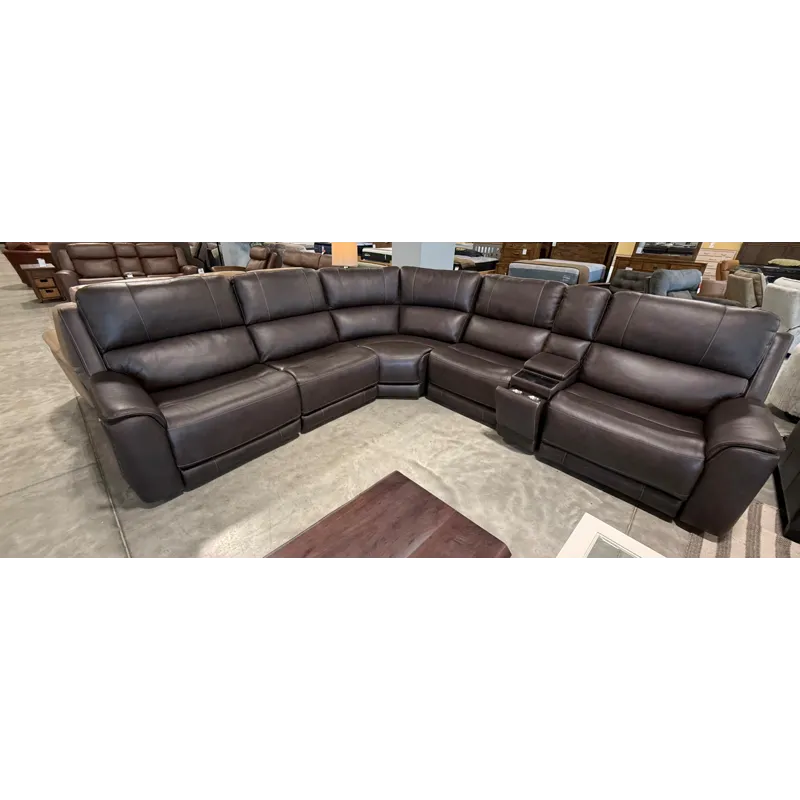 6-Piece Reclining Sectional W/Console