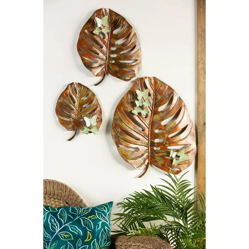 Palm Leaf Outdoor Metal Wall Decor