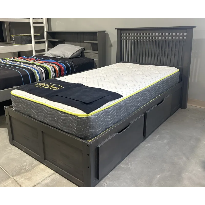 Solstice Storage Bed, TWIN Stonewash