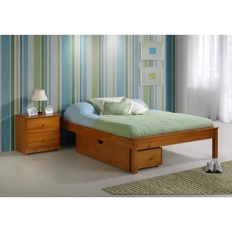 Cheyenne King Platorm Bed - Pecan