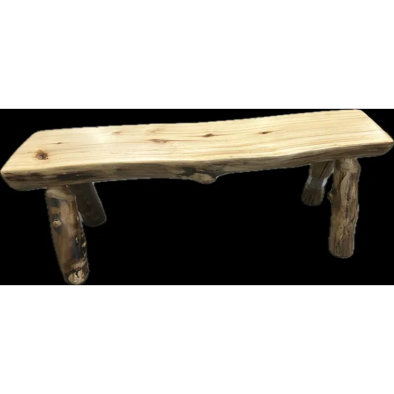 Rocky Mountain Bench, 48" Half Log