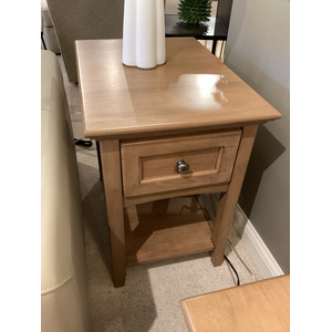 McKenzie Chair Side Table - Pecan