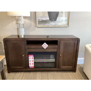 Cooper 66" Fireplace Console - Dark Cocoa