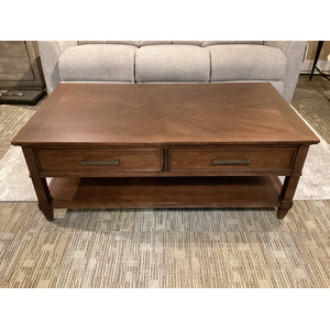 Longham Rectangular Drawer Coffee Table W/Casters