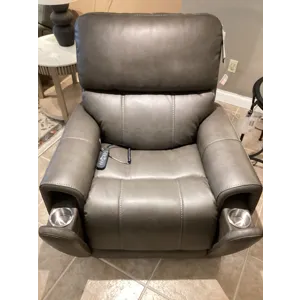 Carter Power Rocking Recliner with Power Headrest, Lumbar, Heat & Massage
