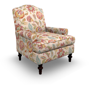 Tyne Fabric Stationary Chair - Espresso