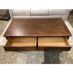 Longham Rectangular Drawer Coffee Table W/Casters