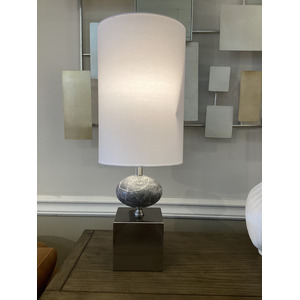 26" Halifax Grey Marble Table Lamp