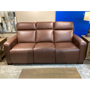 Acadia Power Reclining Sofa w/ Headrest - Dean Chestnut