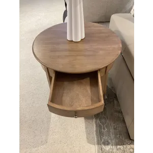 McKenzie Round End Table - Pecan