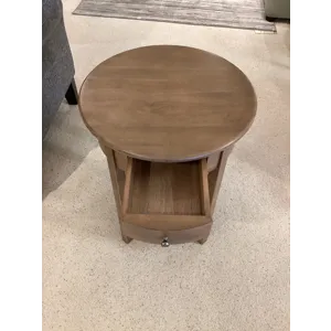 McKenzie Round Side Table - Pecan