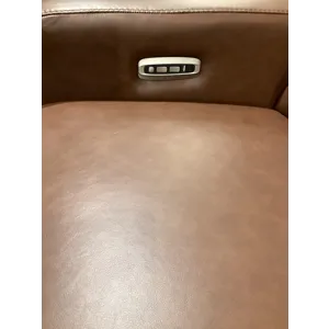 Acadia Power Reclining Sofa w/ Headrest - Dean Chestnut