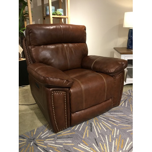 France Power Recliner w/ Power Headrest - Chestnut