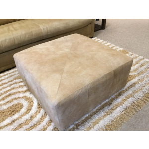 Miles Leather Ottoman