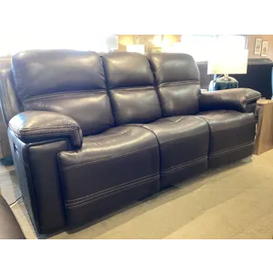 Fenwick Leather Power Reclining Sofa w/ Power Headrests
