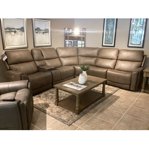 Carter 6 PC Power Reclining Sectional with Power Headrests & Lumbar
