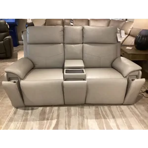 Vernon Power Reclining Loveseat with Console, Power Headrests, Lumbar, Heat & Massage