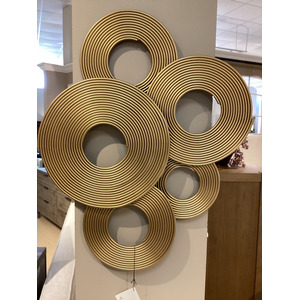 Ahmet Gold Rings Wall Decor