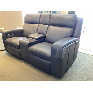 Wyatt Power Reclining Loveseat with Console & Power Headrests & Lumbar