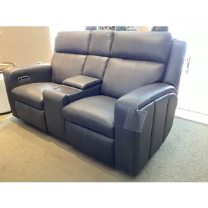 Wyatt Power Reclining Loveseat with Console & Power Headrests & Lumbar