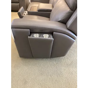 Wyatt Power Reclining Loveseat with Console & Power Headrests & Lumbar