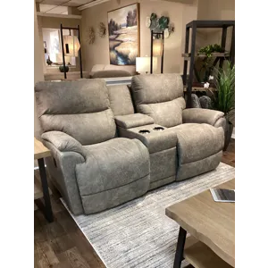 Trouper Reclining Loveseat w/ Console