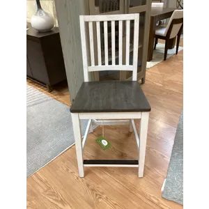 Caraway Counter Height Chair w/ Wood - Aged Ivory