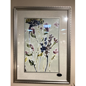 Parchment Flower Field Framed Print S/2