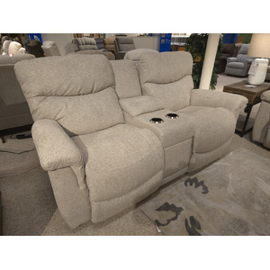 James Power Reclining Loveseat w/ Headrest, Lumbar & Console