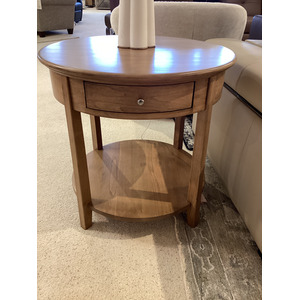 McKenzie Round End Table - Pecan