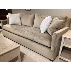 89&rdquo; Quick Ship Lilah Sofa - Fawn Brushed Velvet