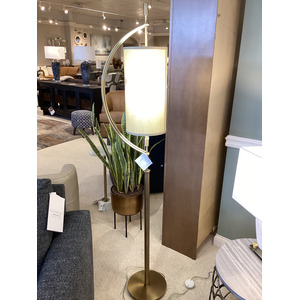 Balaour Antique Brass Floor Lamp