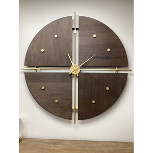 Walnut Elegance Wall Clock