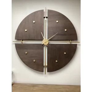 Walnut Elegance Wall Clock