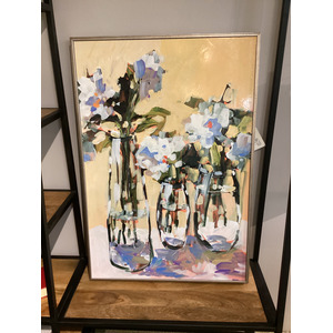 Three Flower Vases Framed Art