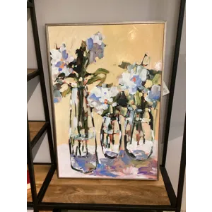 Three Flower Vases Framed Art