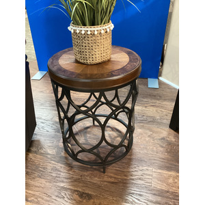 Hidden Treasures Round Lamp Table