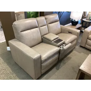 Dutch Power Reclining Loveseat with Console, Power Headrest & Lumbar