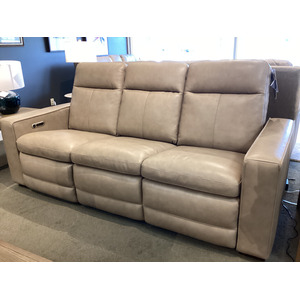 Dutch Power Reclining Sofa with Console, Power Headrest, & Lumbar