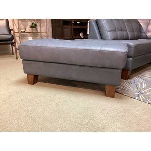 Transitional Accent Cocktail Ottoman with Tapered Feet