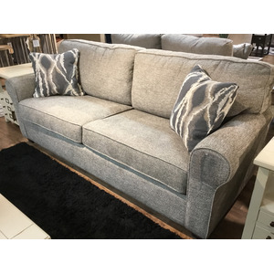 Shannon Fabric Queen Stationary Sofa Sleeper With Two(2 Pillows - Espresso